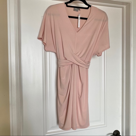 ASOS Wrap Dress In Crepe | Pink - Picture 5 of 5